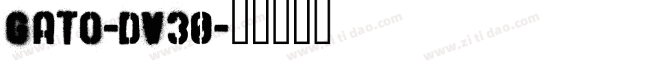 Gato-DV30字体转换