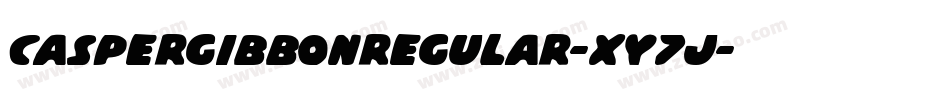 CasperGibbonRegular-xY7j字体转换