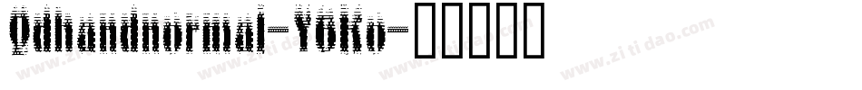 Qdhandnormal-Y6Ko字体转换