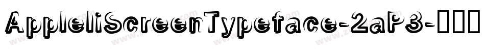 AppleIiScreenTypeface-2aP3字体转换