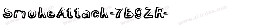 SmokeAttack-7B9ZR字体转换