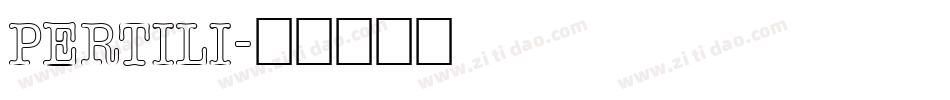 PERTILI字体转换