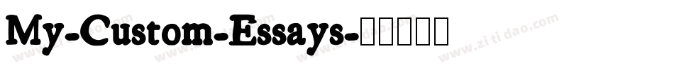 My-Custom-Essays字体转换