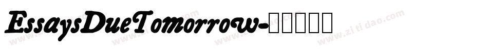 EssaysDueTomorrow字体转换
