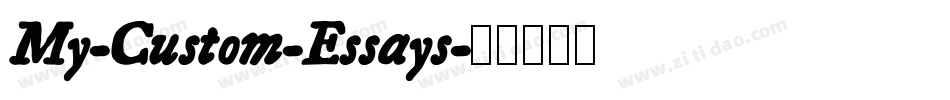 My-Custom-Essays字体转换