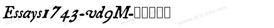Essays1743-vd9M字体转换