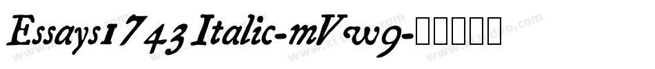 Essays1743Italic-mVw9字体转换