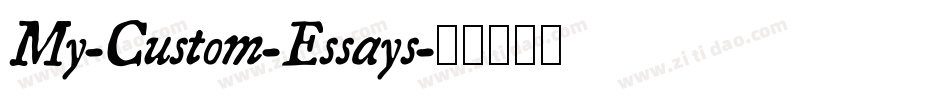 My-Custom-Essays字体转换