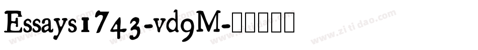 Essays1743-vd9M字体转换
