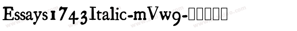 Essays1743Italic-mVw9字体转换