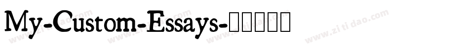 My-Custom-Essays字体转换