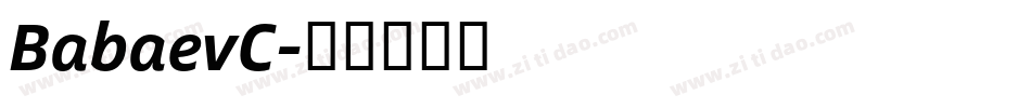 BabaevC字体转换