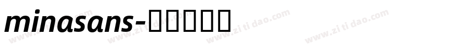 minasans字体转换