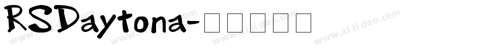 RSDaytona字体转换