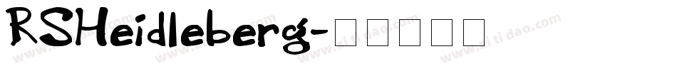 RSHeidleberg字体转换