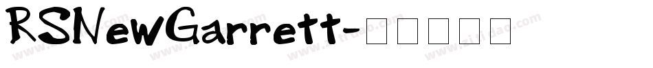 RSNewGarrett字体转换
