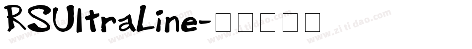 RSUltraLine字体转换