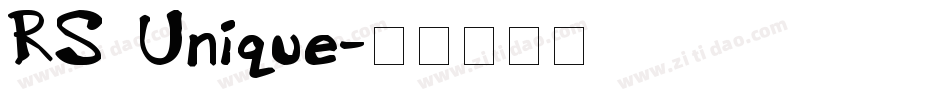 RS_Unique字体转换