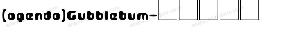 (agenda)Gubblebum字体转换