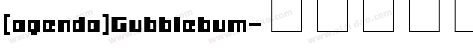 (agenda)Gubblebum字体转换