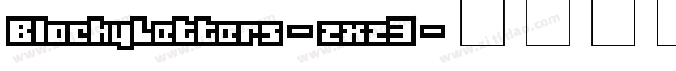 BlockyLetters-zxz3字体转换