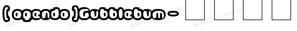 (agenda)Gubblebum字体转换