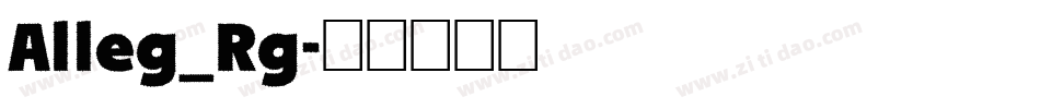 Alleg_Rg字体转换
