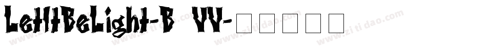 LetItBeLight-B6VV字体转换