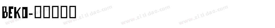 BEKO字体转换