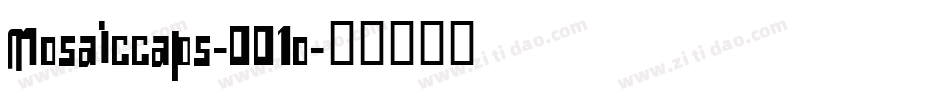 Mosaiccaps-001o字体转换