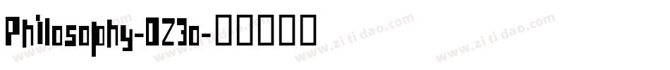 Philosophy-O23o字体转换