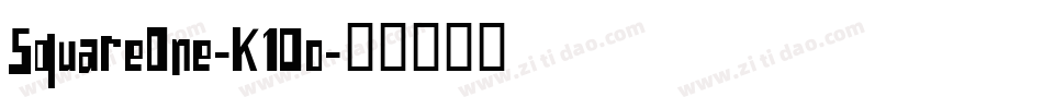 SquareOne-K10o字体转换