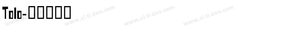 Tolo字体转换