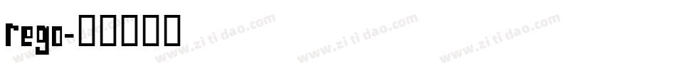 rego字体转换