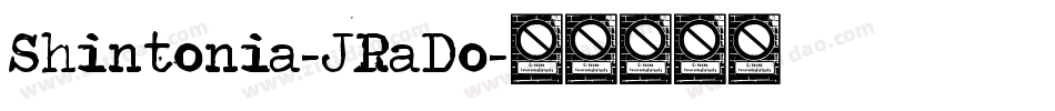 Shintonia-JRaDo字体转换