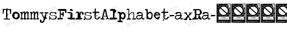 TommysFirstAlphabet-axRa字体转换