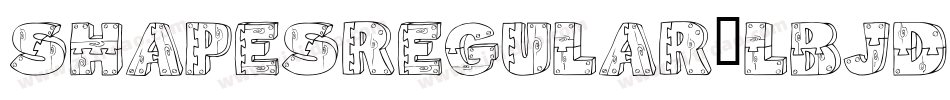 ShapesRegular-lBJD字体转换