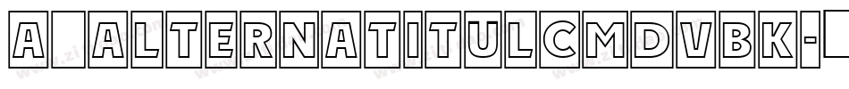 a_AlternaTitulCmDvBk字体转换