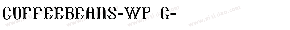 CoffeeBeans-Wp5G字体转换