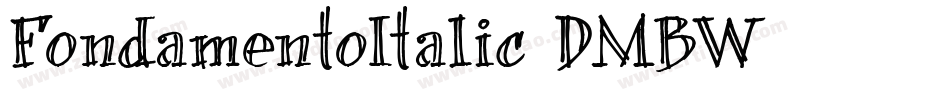 FondamentoItalic-DMBW字体转换