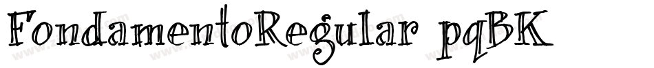 FondamentoRegular-pqBK字体转换