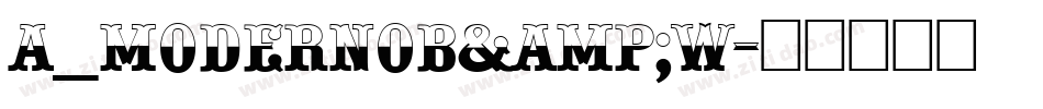 a_ModernoB&W字体转换