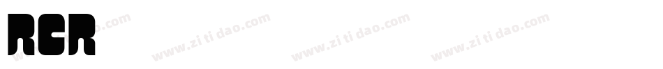 RCR字体转换