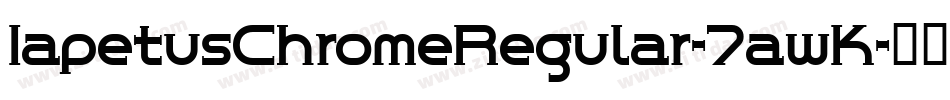 IapetusChromeRegular-7awK字体转换
