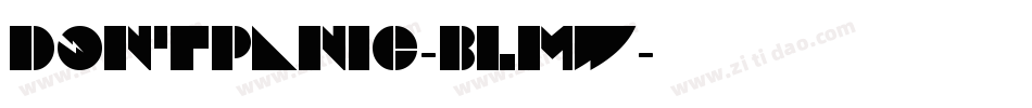 DontPanic-BLmw字体转换