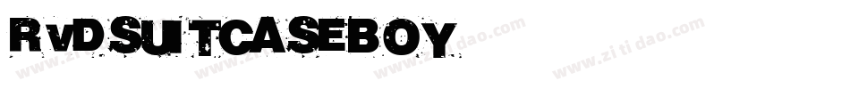 RvD-SUITCASEBOY字体转换