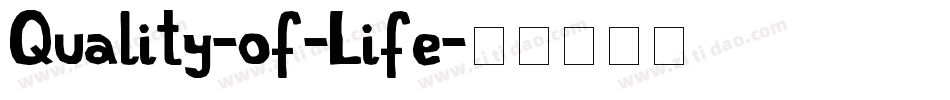 Quality-of-Life字体转换