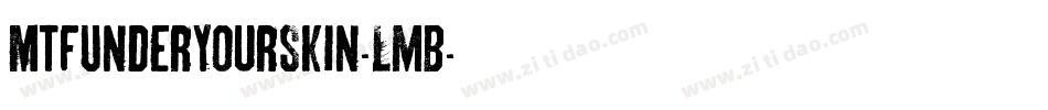 MtfUnderYourSkin-LmB4字体转换