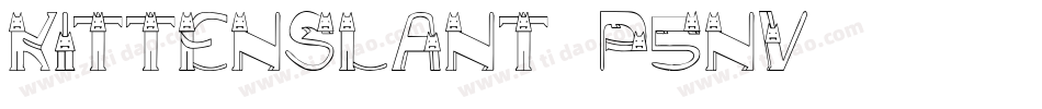 KittenSlant-p5nv字体转换