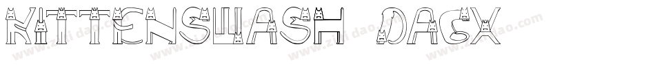 KittenSwash-DA6x字体转换